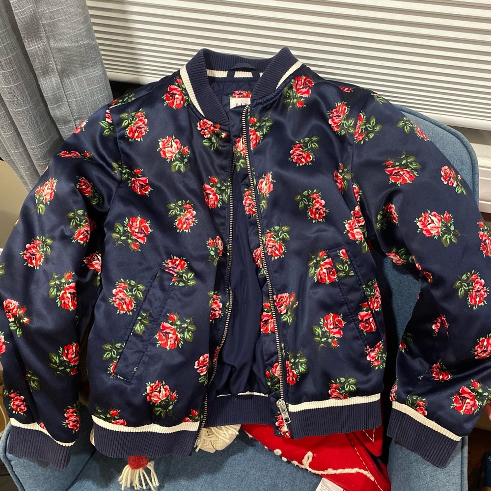 Gap Kids Floral Bomber Jacket